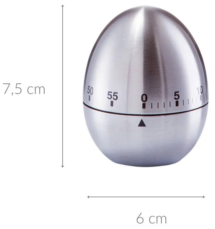 Minutnik kuchenny w kształcie jajka, Ø 6 cm