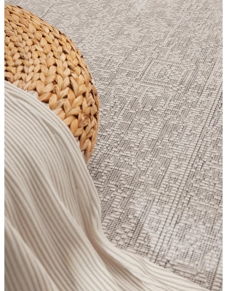 Chodnik odpowiedni na zewnątrz w szaro-śmietankowym kolorze 80x250 cm Duet Kona – NORTHRUGS