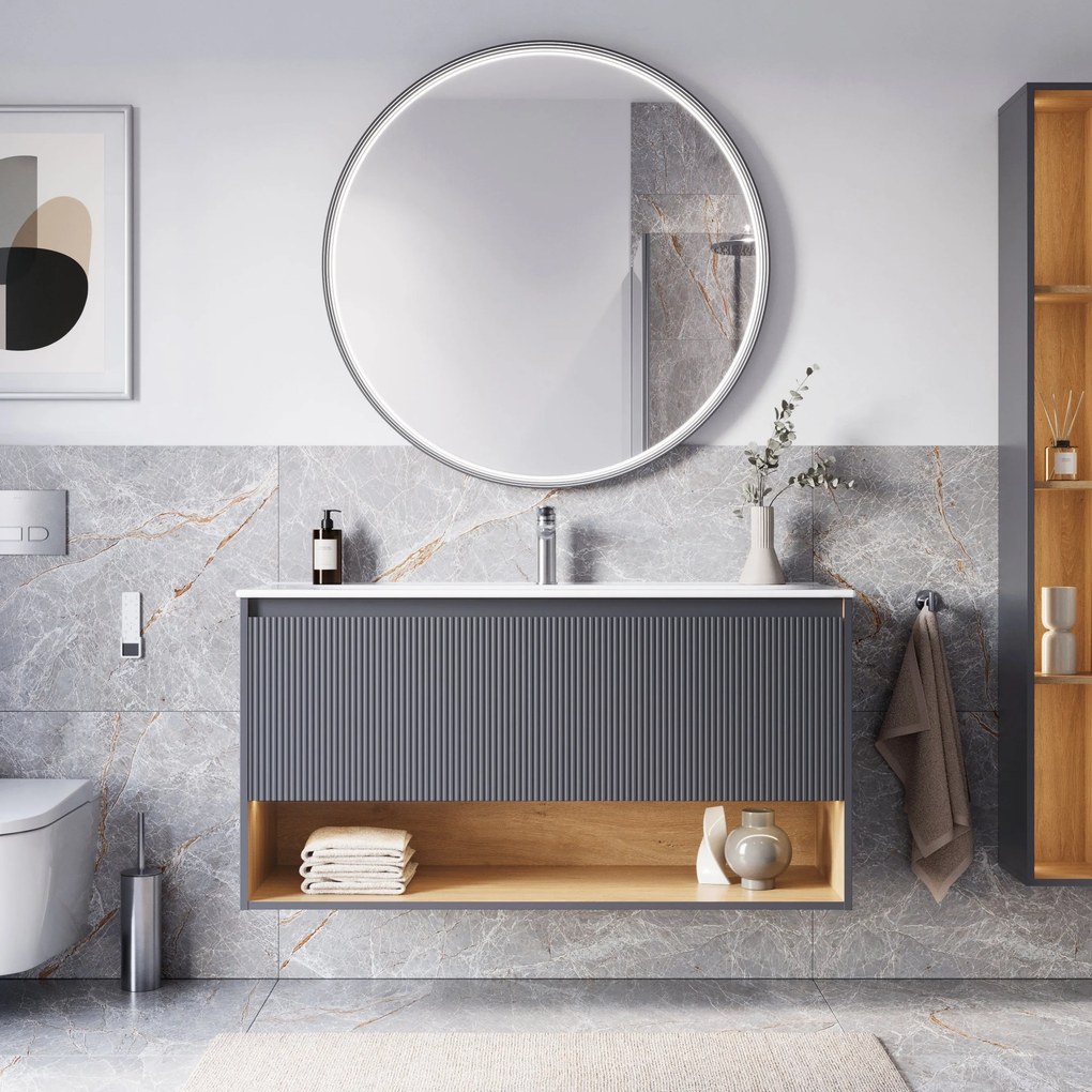 Szafka podumywalkowa BELDIVO 120 cm z umywalką ceramiczną Duravit