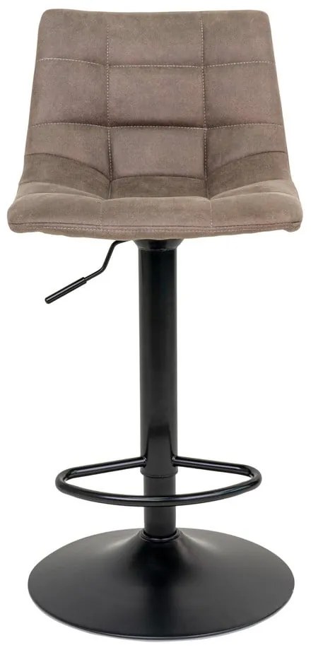 Jasnobrązowe tapicerowane hokery zestaw z regulowaną wysokością 2 szt. (wysokość siedziska 63 cm) Middelfart – House Nordic