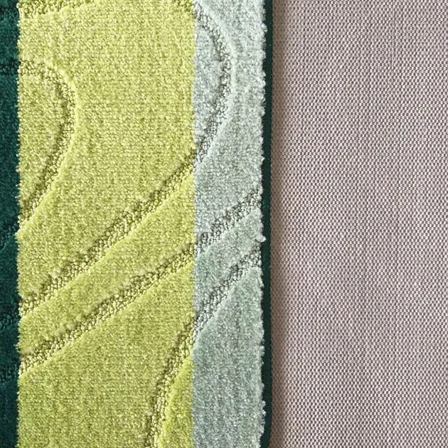 Komplet zielonych dywaników łazienkowych Z8-N79