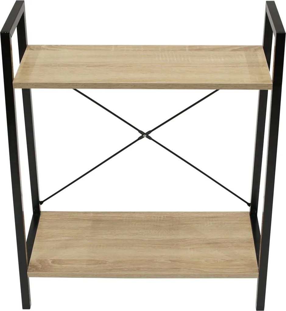 Niski regał stojący w stylu loft Cilyan S czarny
