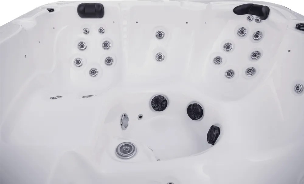 JACUZZI OGRODOWE PREMIUM WANNA  SPA 5-OSOBOWA WHITE OBUDOWA BROWN 195x195 CM