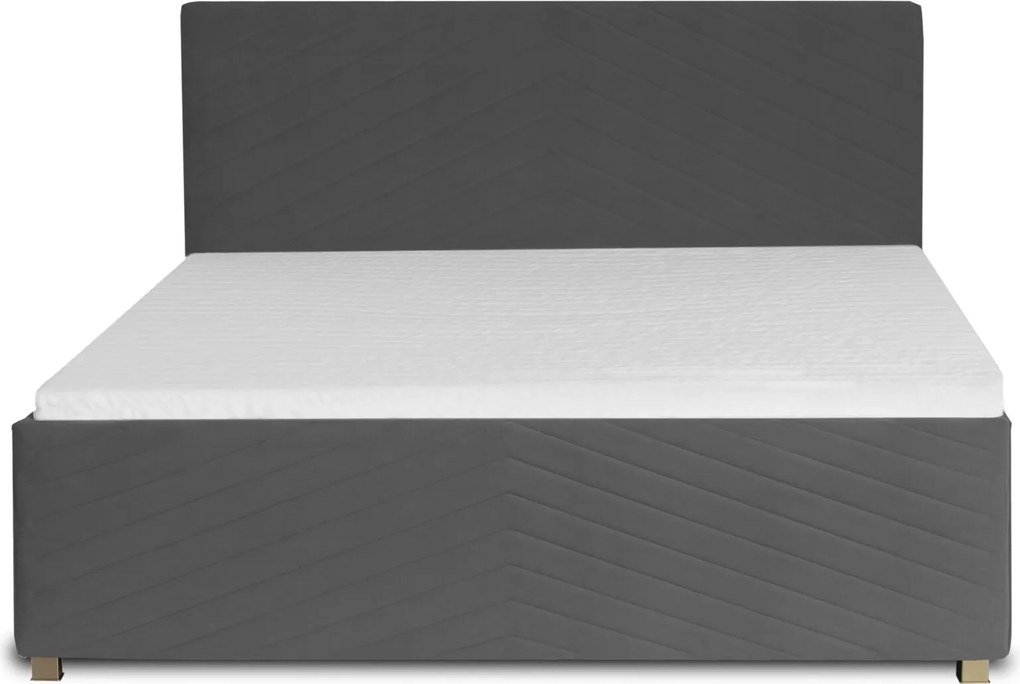 Łóżko VEGA 180x200 cm Zielony oliwkowy Bez materaca