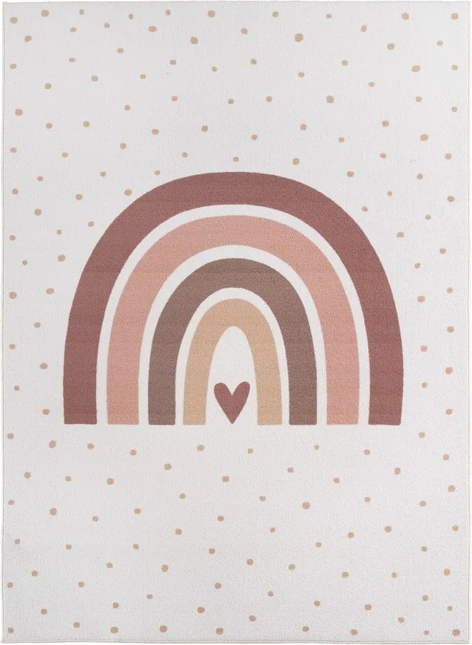 Kremowy dywan dziecięcy odpowiedni do prania 140x200 cm Coco 1132 – Ayyildiz Carpets