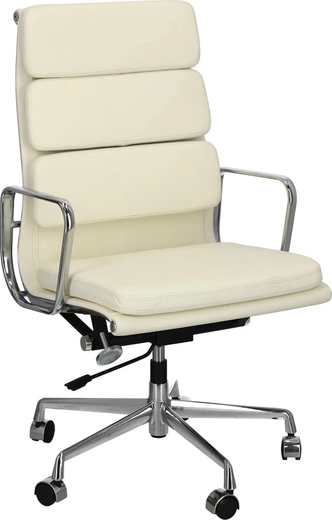 Fotel biurowy CH2191T skóra chrom