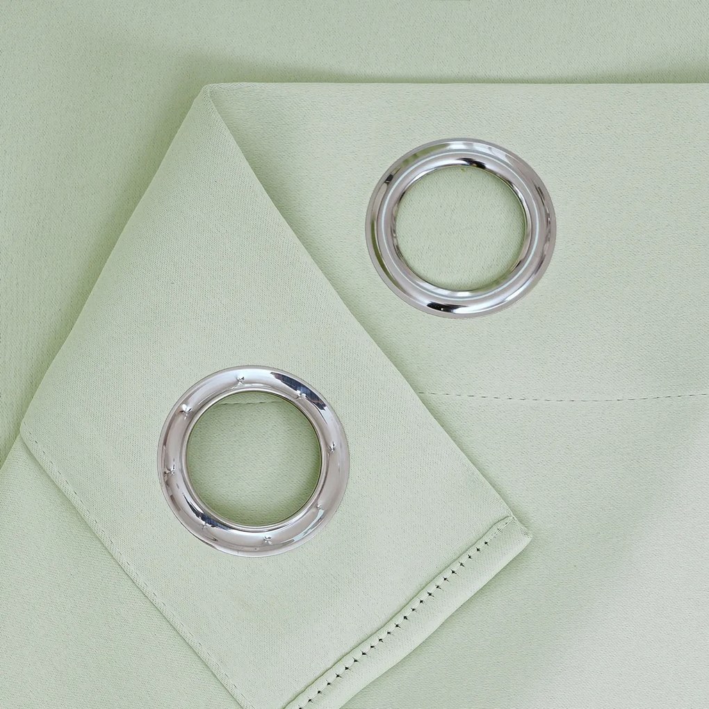 4Home Zasłona zaciemniająca Dublin jasnozielony, 150 x 250 cm