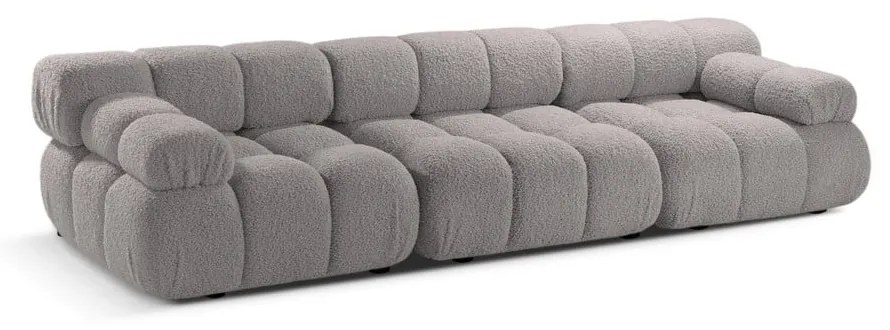 Jasnoszara sofa modułowa z materiału bouclé 282 cm Bellis – Micadoni Home