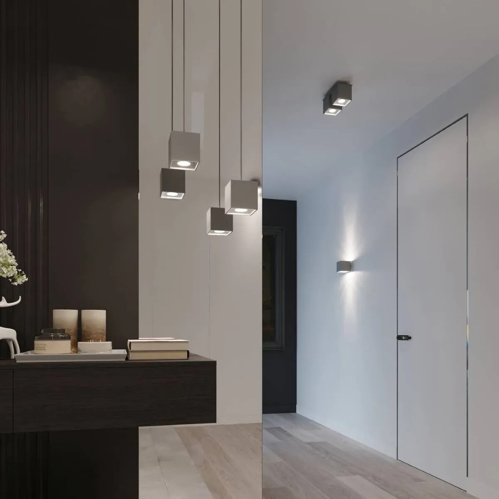 Plafon QUAD 2 szary SOLLUX LIGHTING