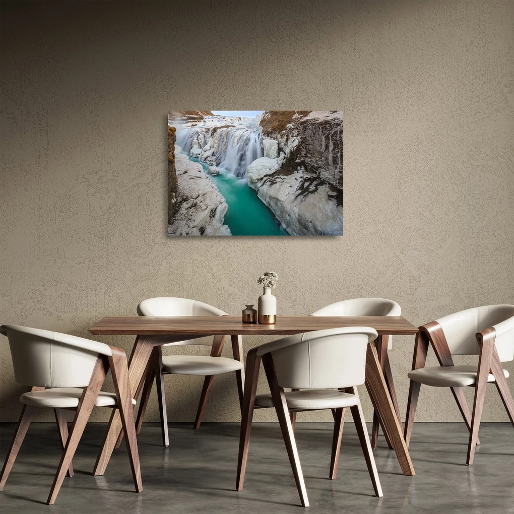 Obraz na szkle - Islandzka przyroda (70x50 cm)