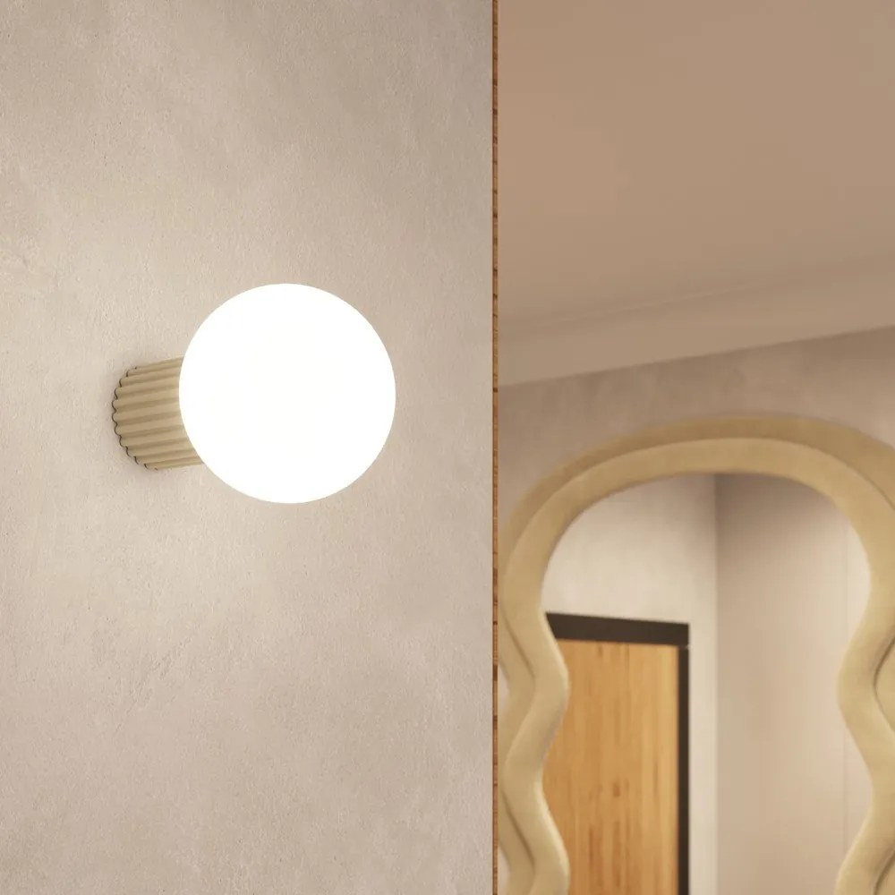 Kremowy kinkiet ø 12 cm Orbital – Sollux