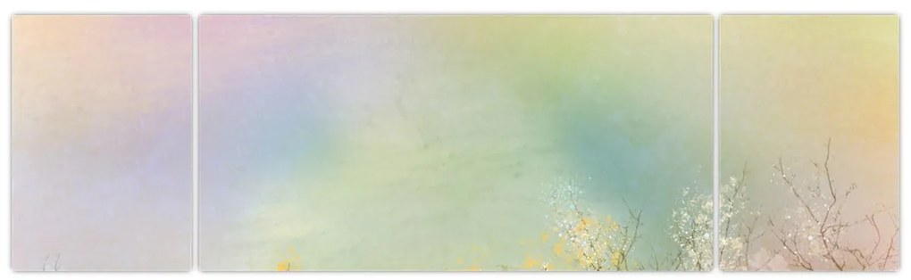 Obraz - Malowana łąka 2 (170x50 cm)
