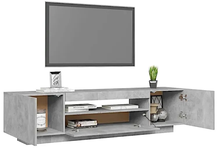 Szafka RTV w kolorze szarego betonu N0-B50