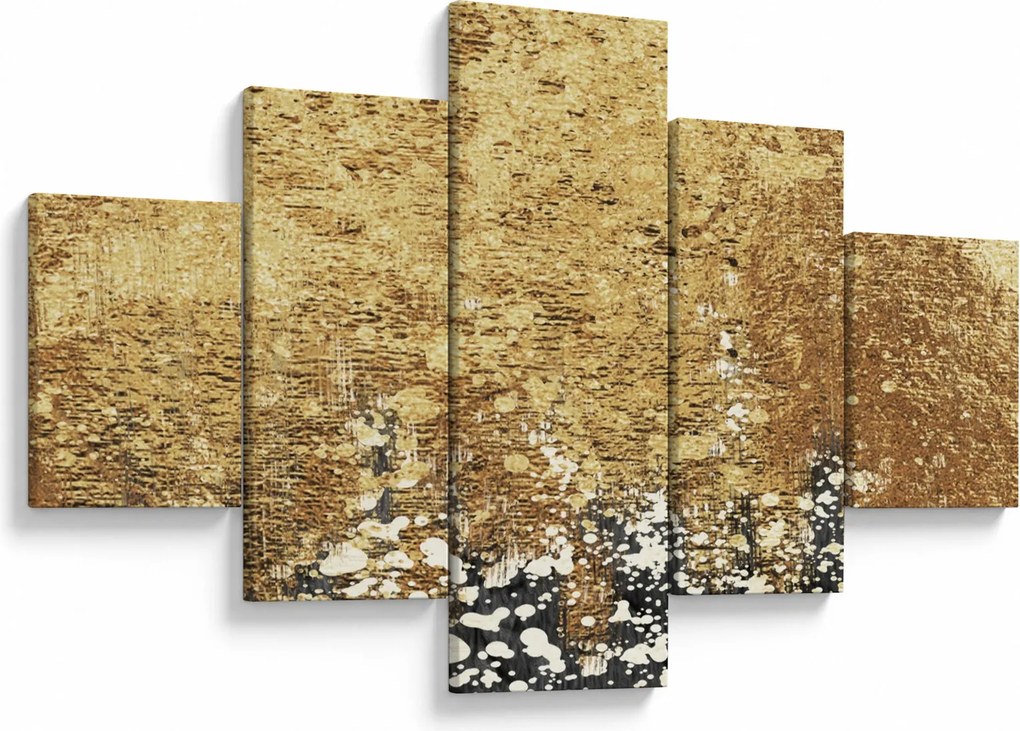 Obraz - Złota struktura N⁰3 (125x70 cm)