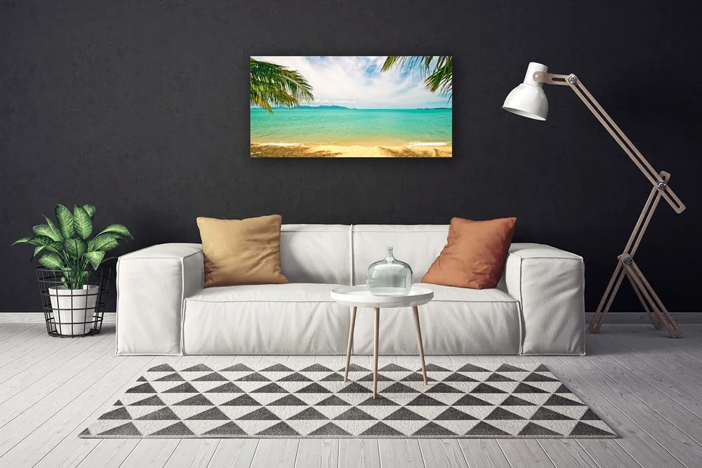 Obraz canvas Złoty Brzeg Morza