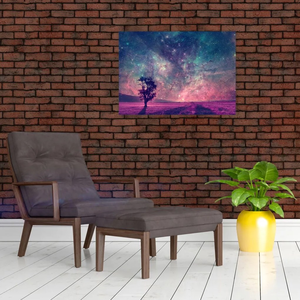 Obraz - Nieziemskie nocne niebo (70x50 cm)