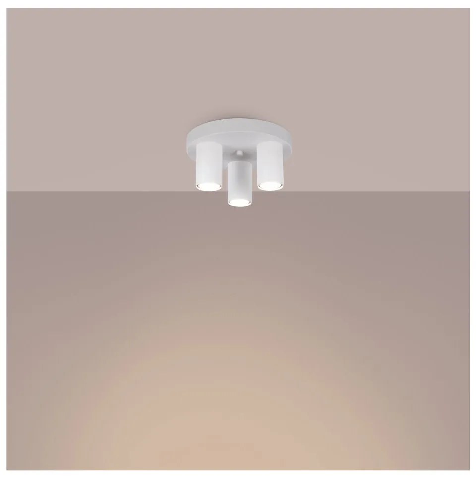 Biała lampa sufitowa Castro – Sollux