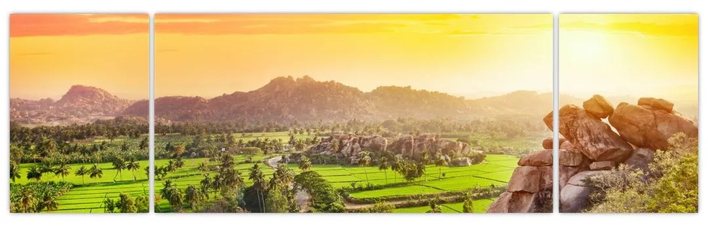 Obraz doliny Hampi w Indiach (170x50 cm)