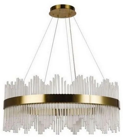 LED regulowany żyrandol na linkach LED/110W/230V 3000-6500K złoty + DO