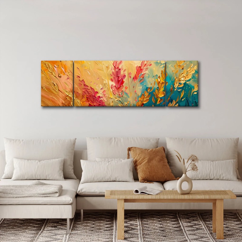 Obraz - Malowanie pola (170x50 cm)