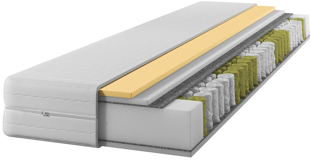 Materac kieszeniowy z pianką visco 180x200 D7-B28