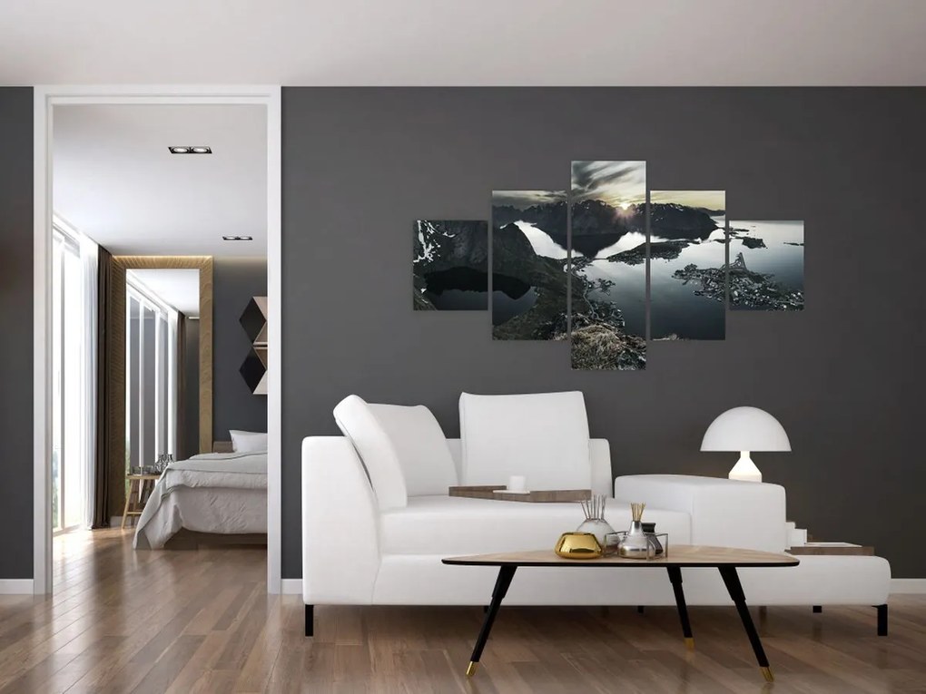Obraz - Norweskie góry (125x70 cm)