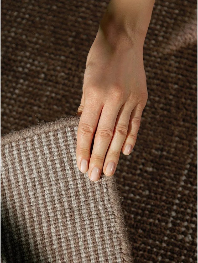 Brązowy wełniany dywan tkany ręcznie 120x170 cm Greenwich – Ted Baker