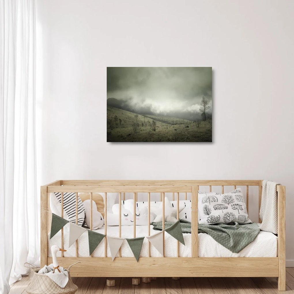 Obraz na szkle krajobrazu przed burzą (70x50 cm)