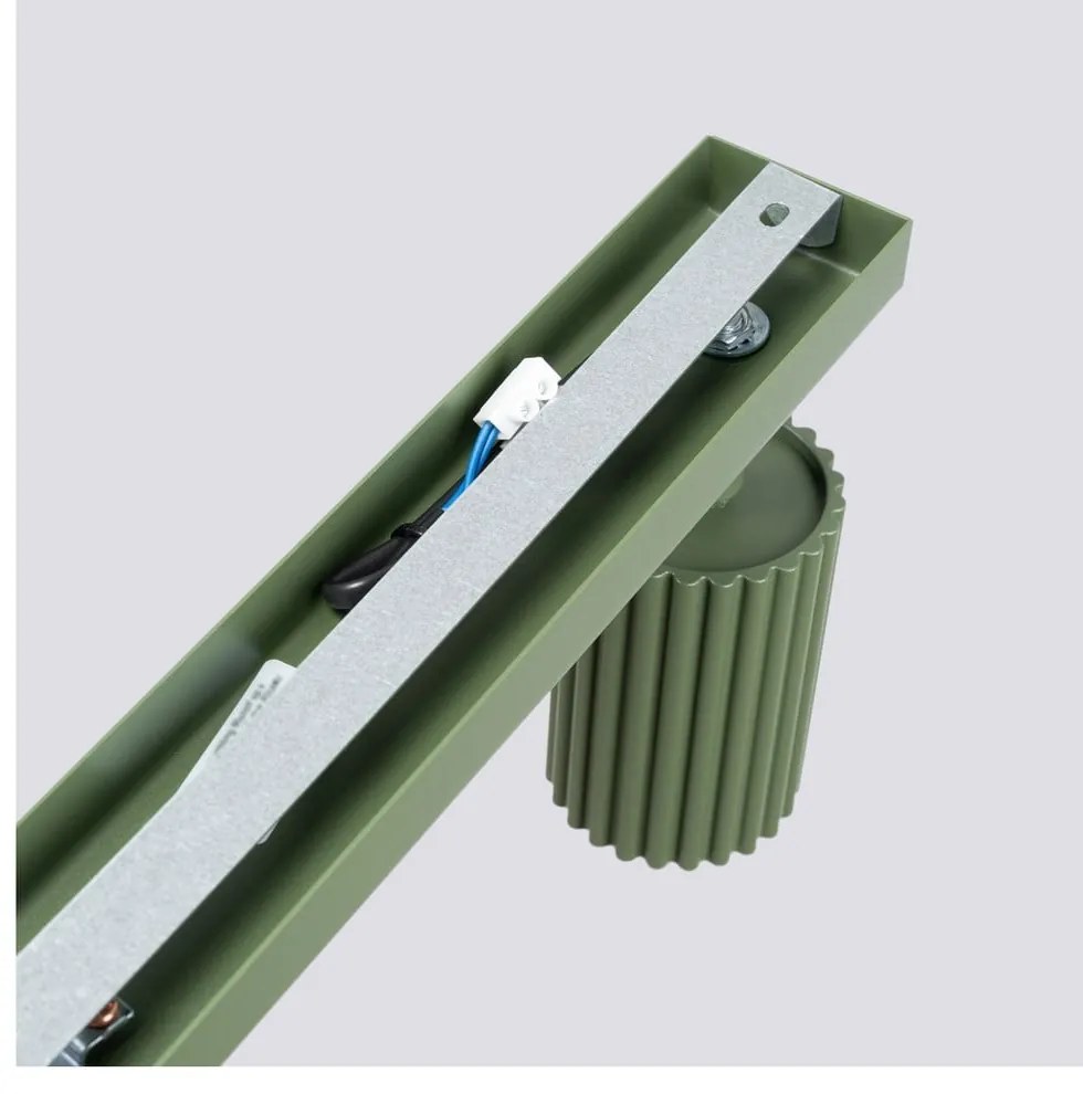 Zielona lampa punktowa 6,5x117 cm Gleam – Sollux