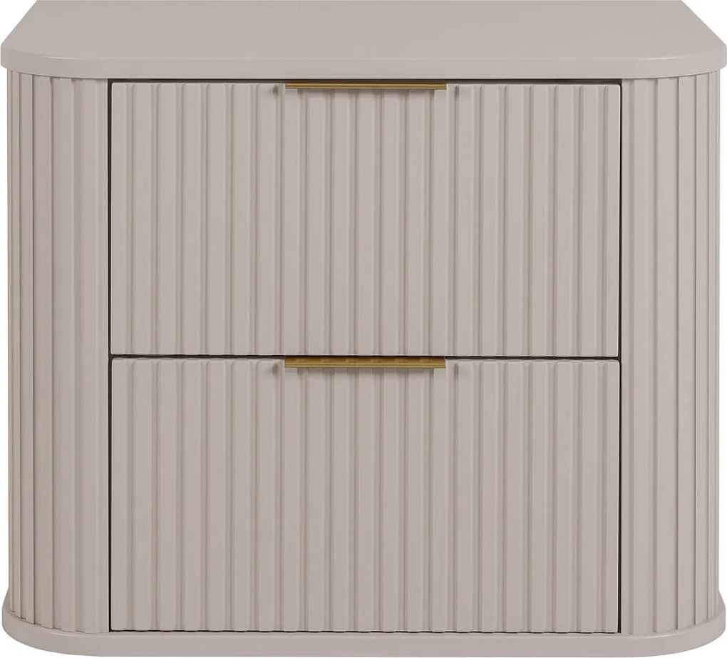 Szafka łazienkowa, kaszmir, uchwyt złoty, 41,5 x 60 x 51,7 cm