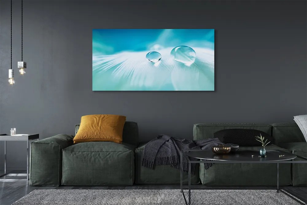 Obraz na płótnie Makrofotografia Kropli Wody