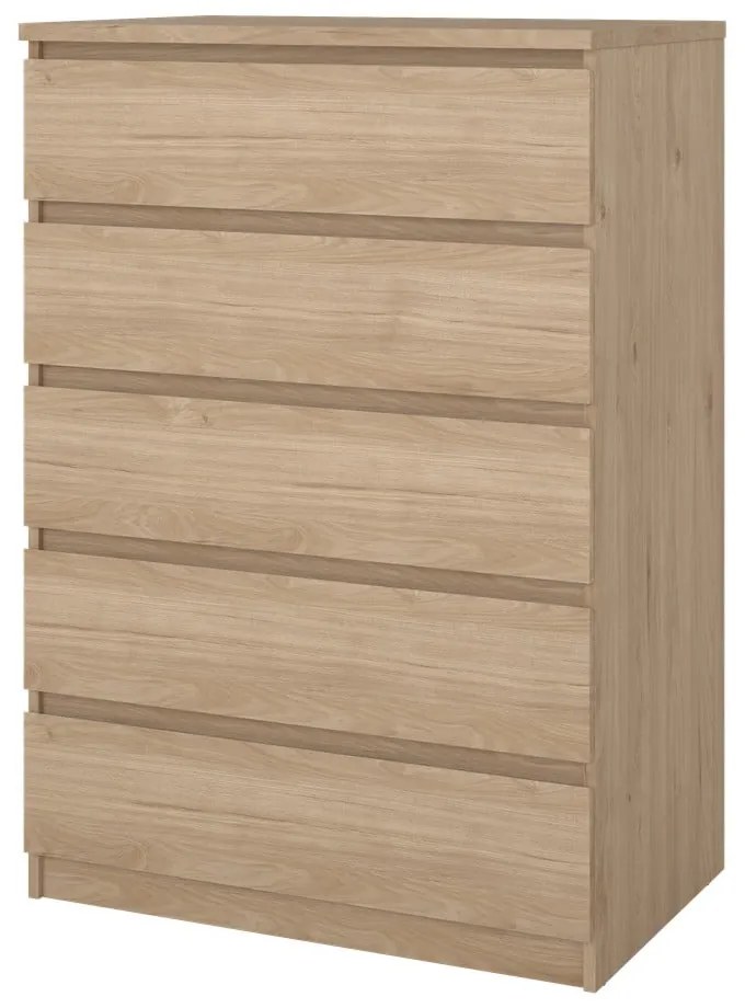 Komoda w dekorze dębu w naturalnym kolorze 77x111x50 cm Naia – Tvilum