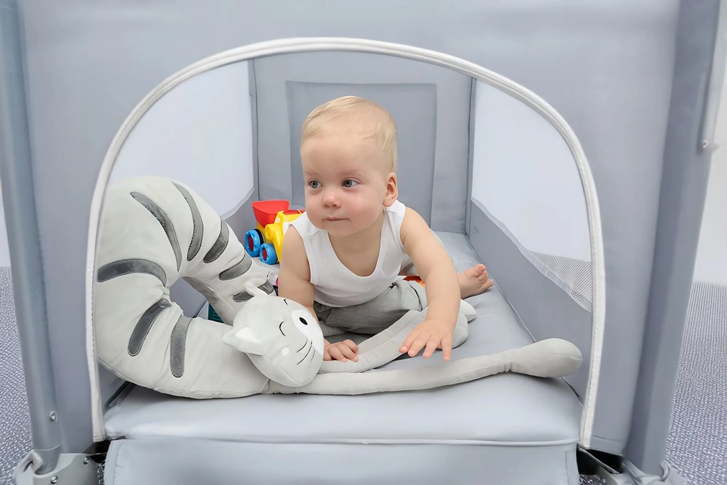 Łóżeczko turystyczne Close To Mommy składane dostawne 2 poziomy + torba