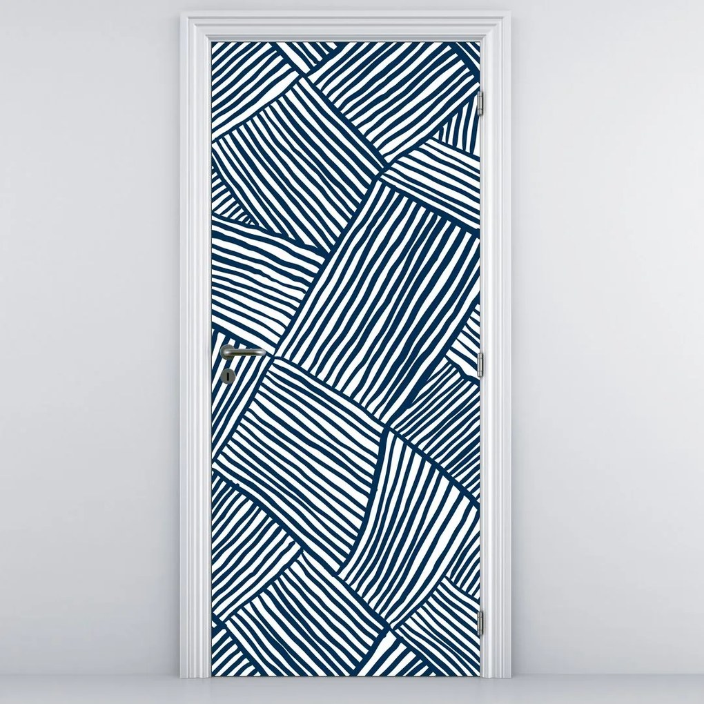 Fototapeta na drzwi - Linie 3D (95x205cm)