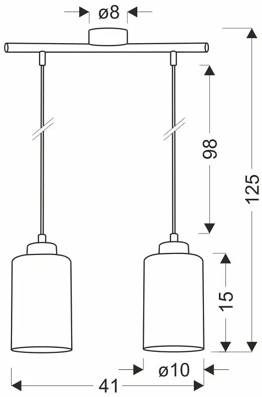 Nowoczesna Podwójna Lampa Wisząca M5-R80