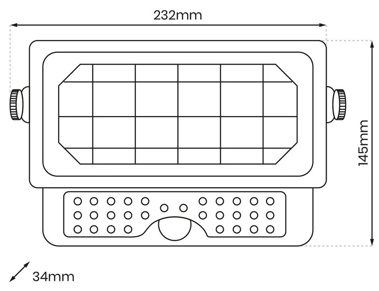 Naświetlacz Solarny Epad 5W 500lm 4000K, lampa solarna