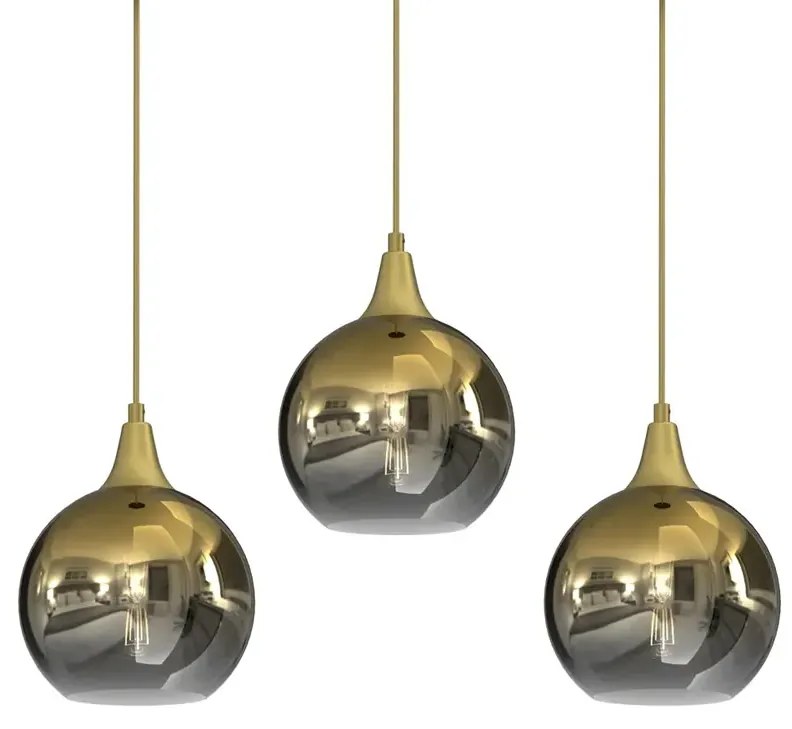Potrójna wisząca lampa w stylu glamour - N67 M8-N75