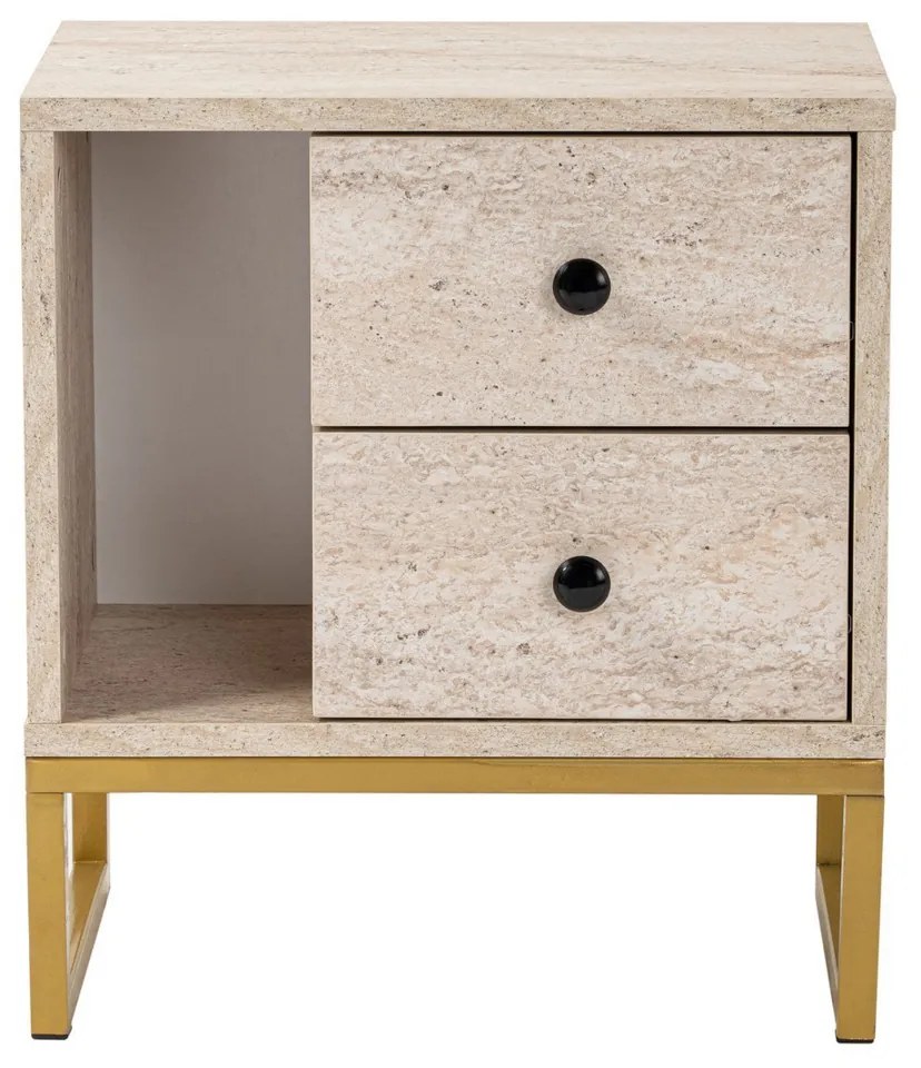 Stolik nocny Glimmer Travertine