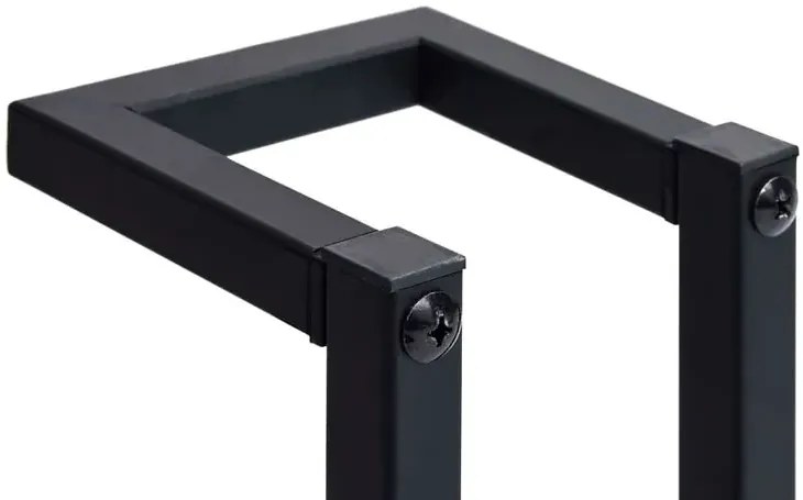 Czarny metalowy wieszak łazienkowy W8-F26