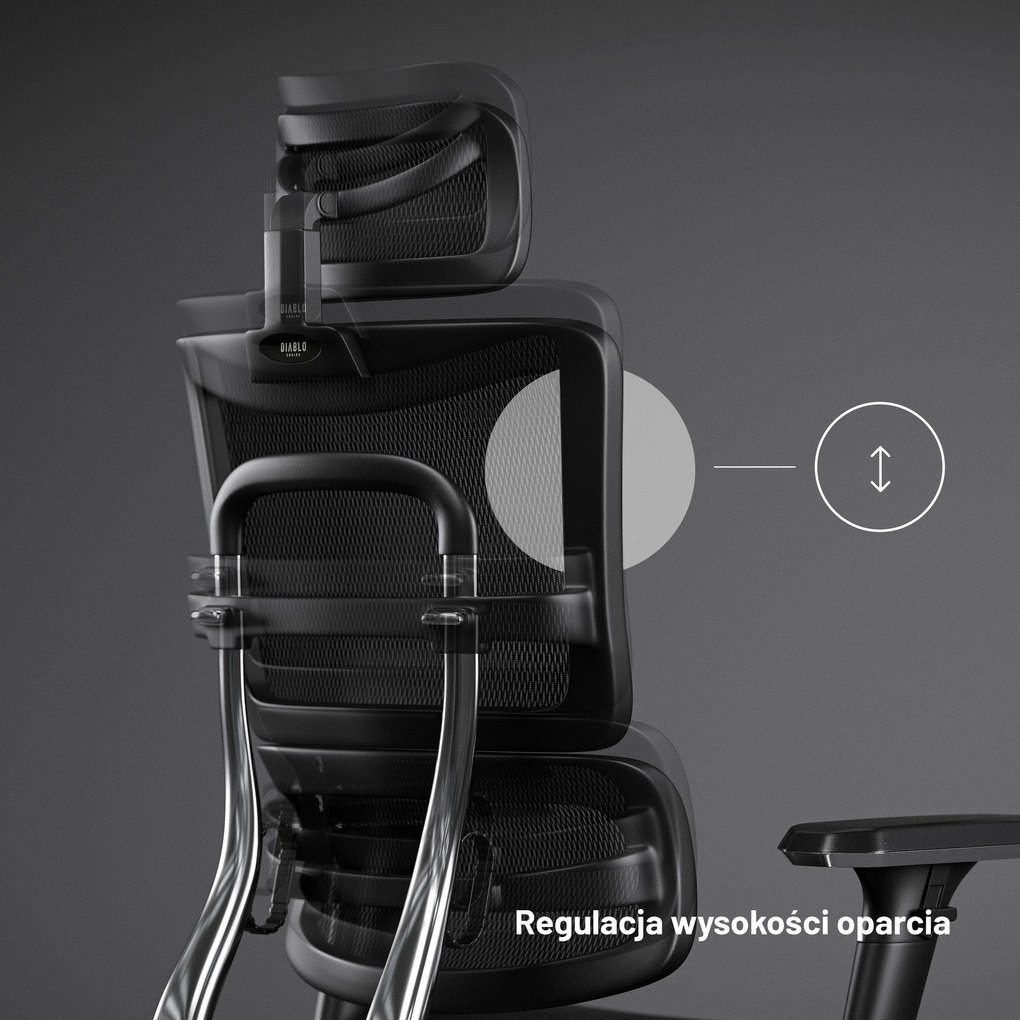 Fotel ergonomiczny Diablo V-Master, czarny