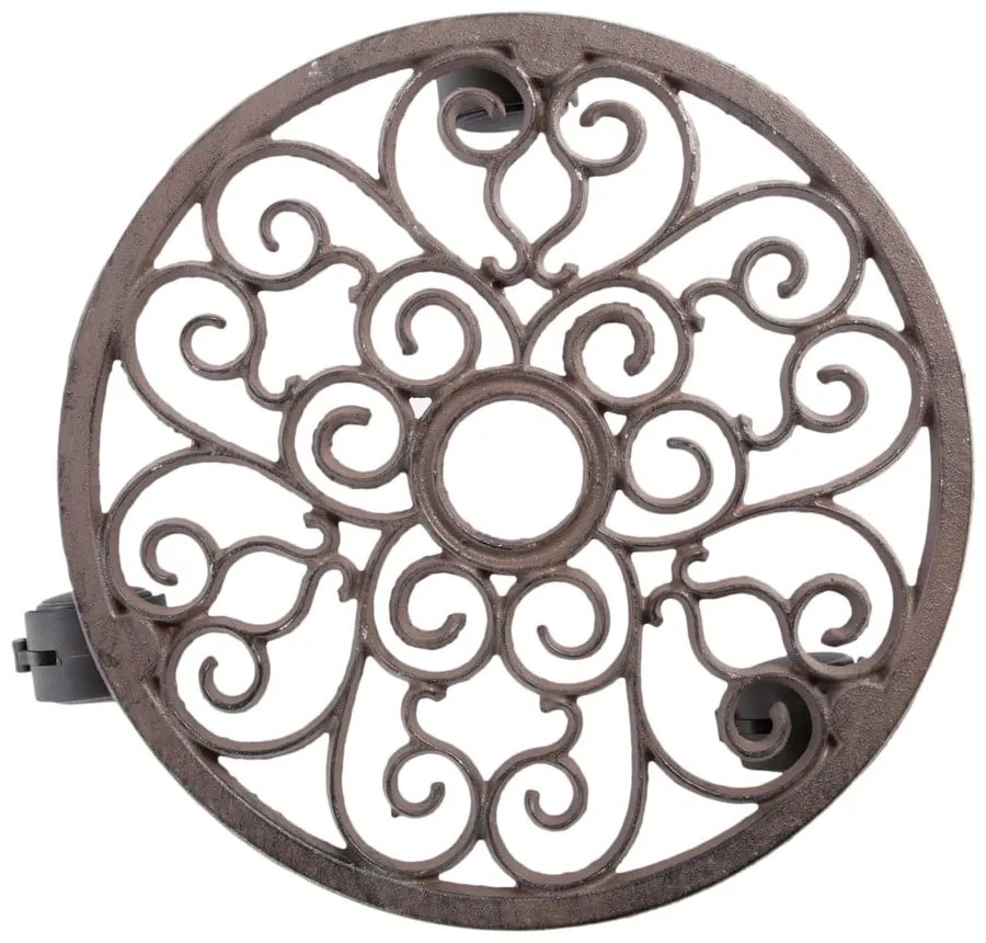 Metalowy kwietnik na kółkach ø 29 cm – Esschert Design