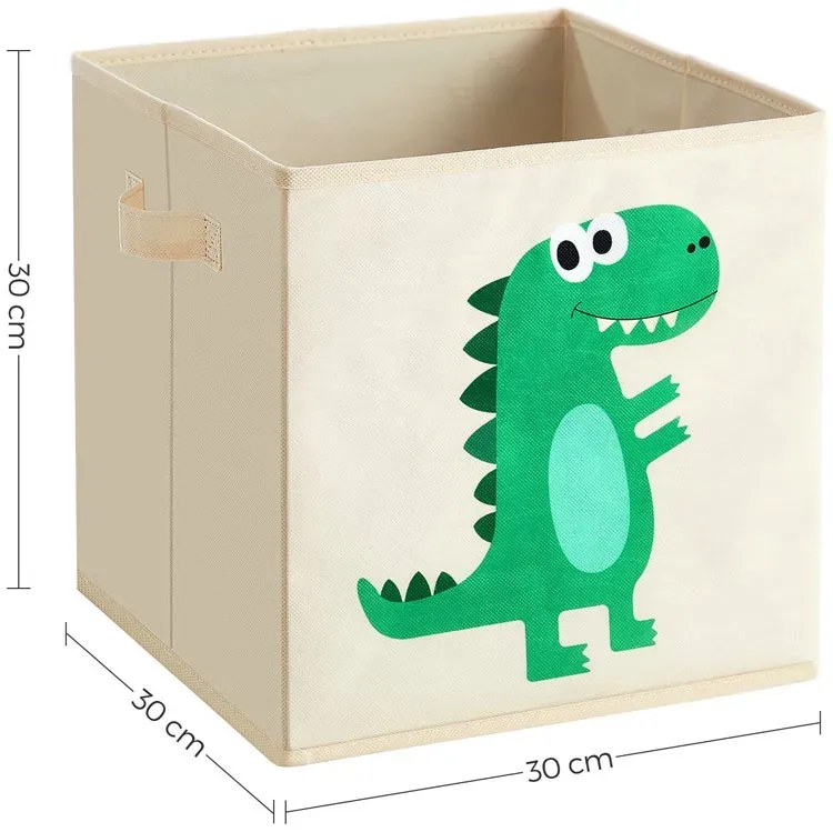 Komplet 3 składanych organizerów z dinozaurami F4-D92