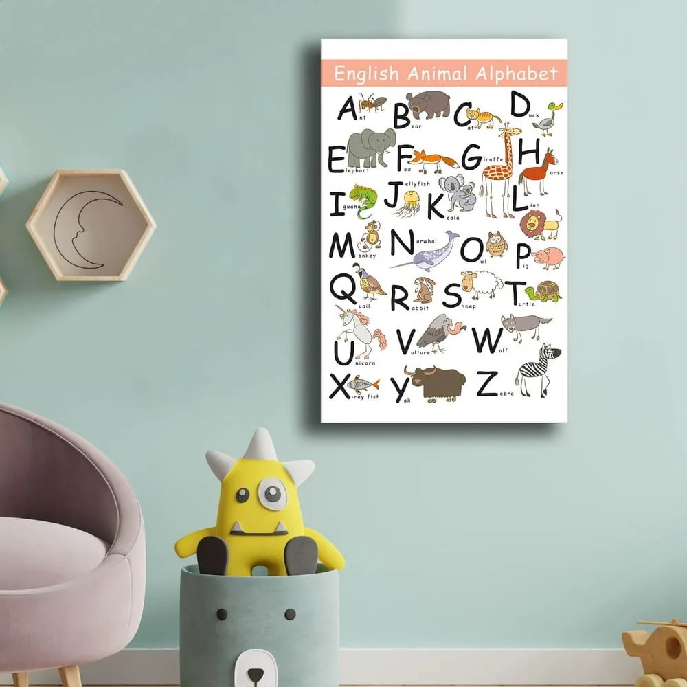 Obrazek dziecięcy 45x70 cm Alphabet – Wallity