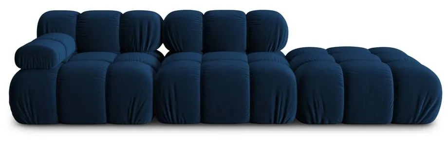 Niebieska aksamitna sofa 282 cm Bellis – Micadoni Home