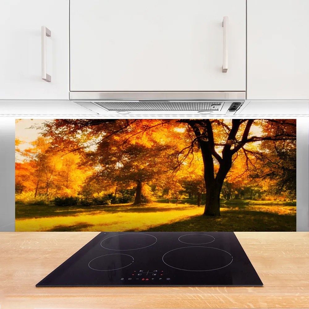 Panel Szklany Złota Jesień w Lesie