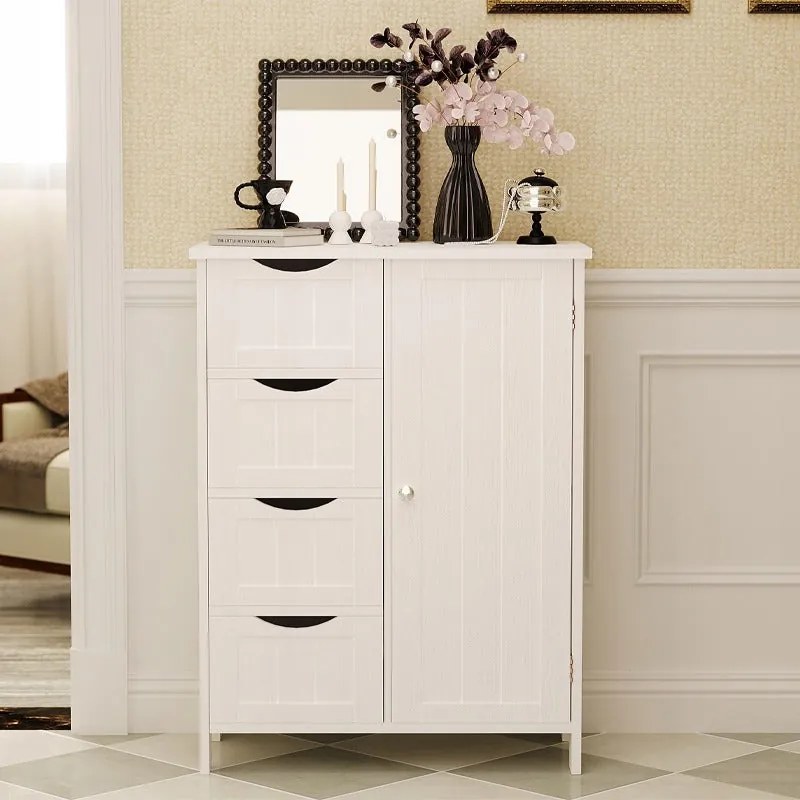 Szafka regał komoda łazienka przedpokój loft 3 szuflady biała wysoka 80 cm