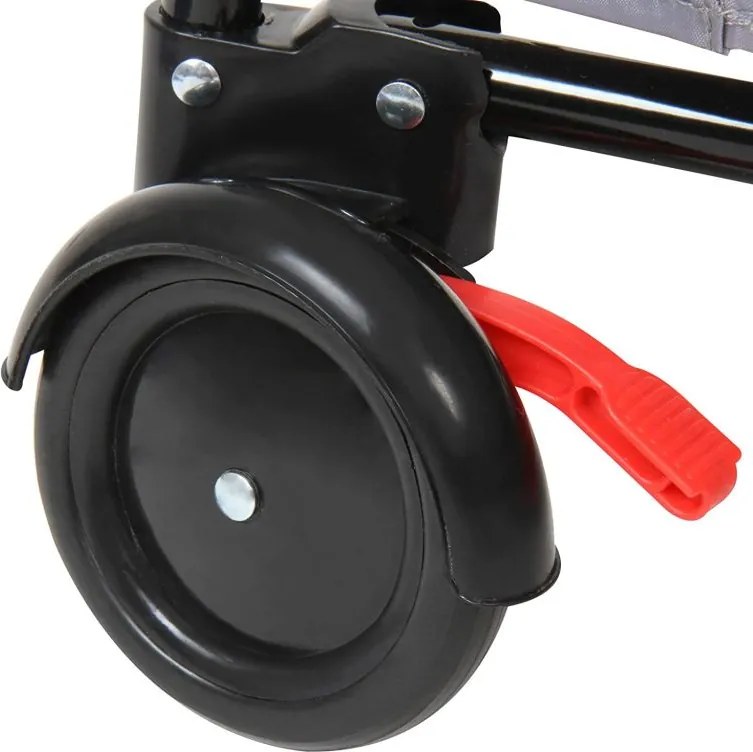 Łóżeczko turystyczne podróżne, niebiesko-szare