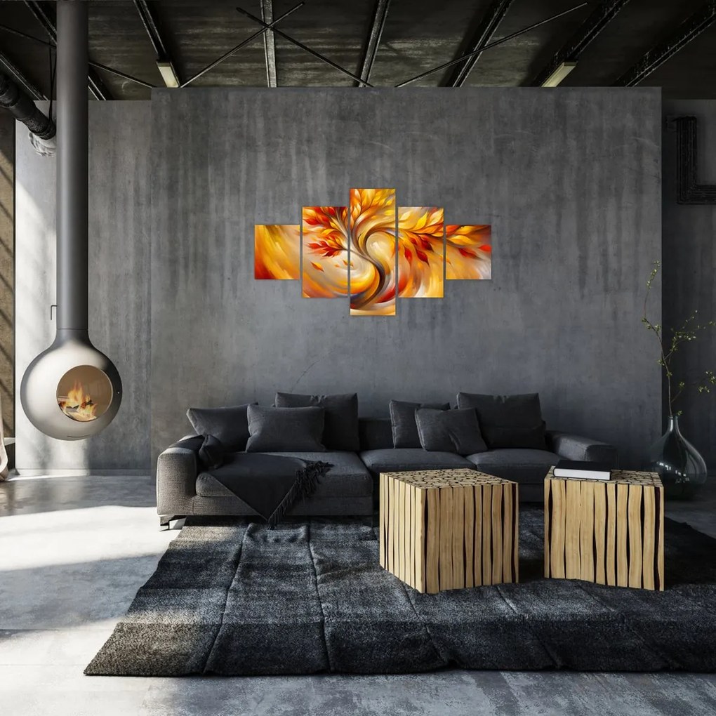 Obraz - Jesienne drzewo (125x70 cm)