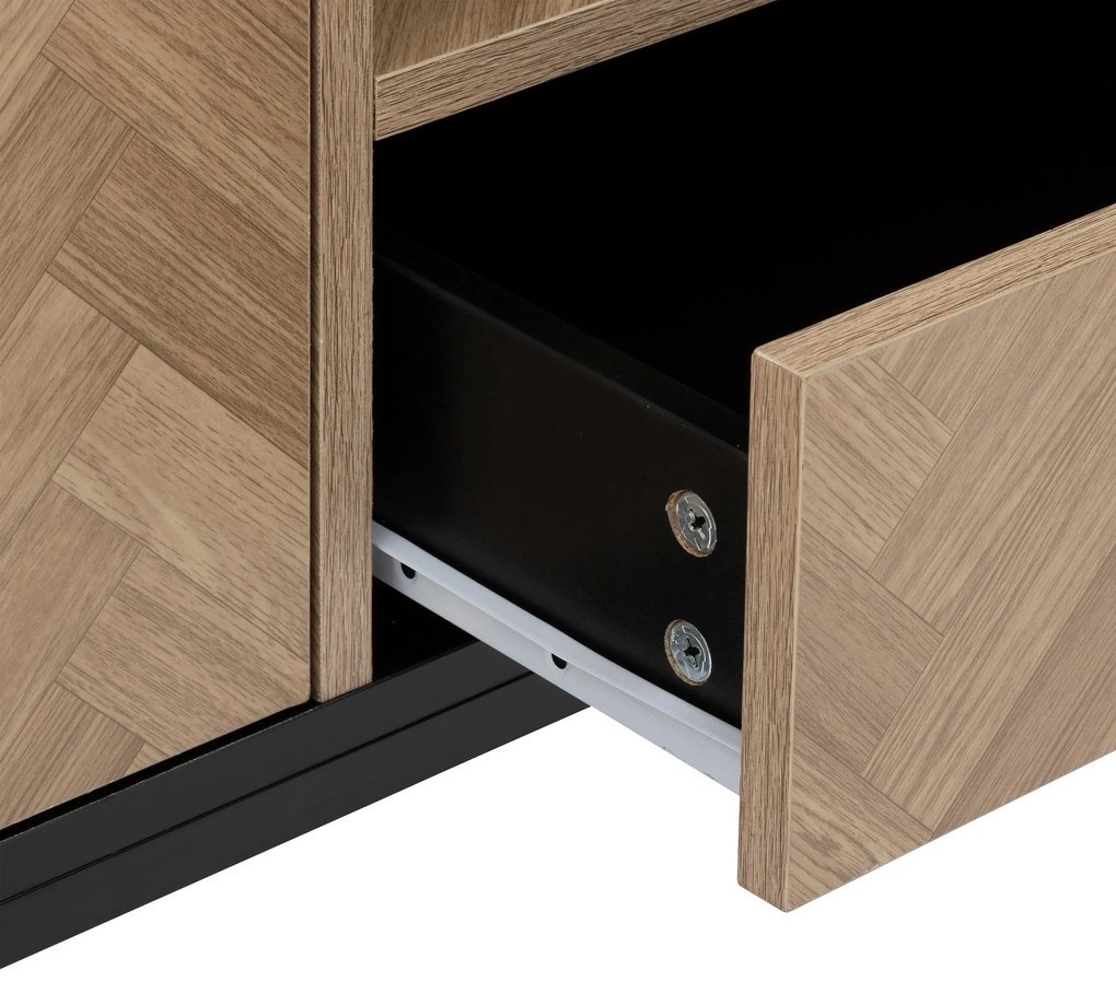 Szafka rtv CHEVRONS, 120 x 40 x 45 cm