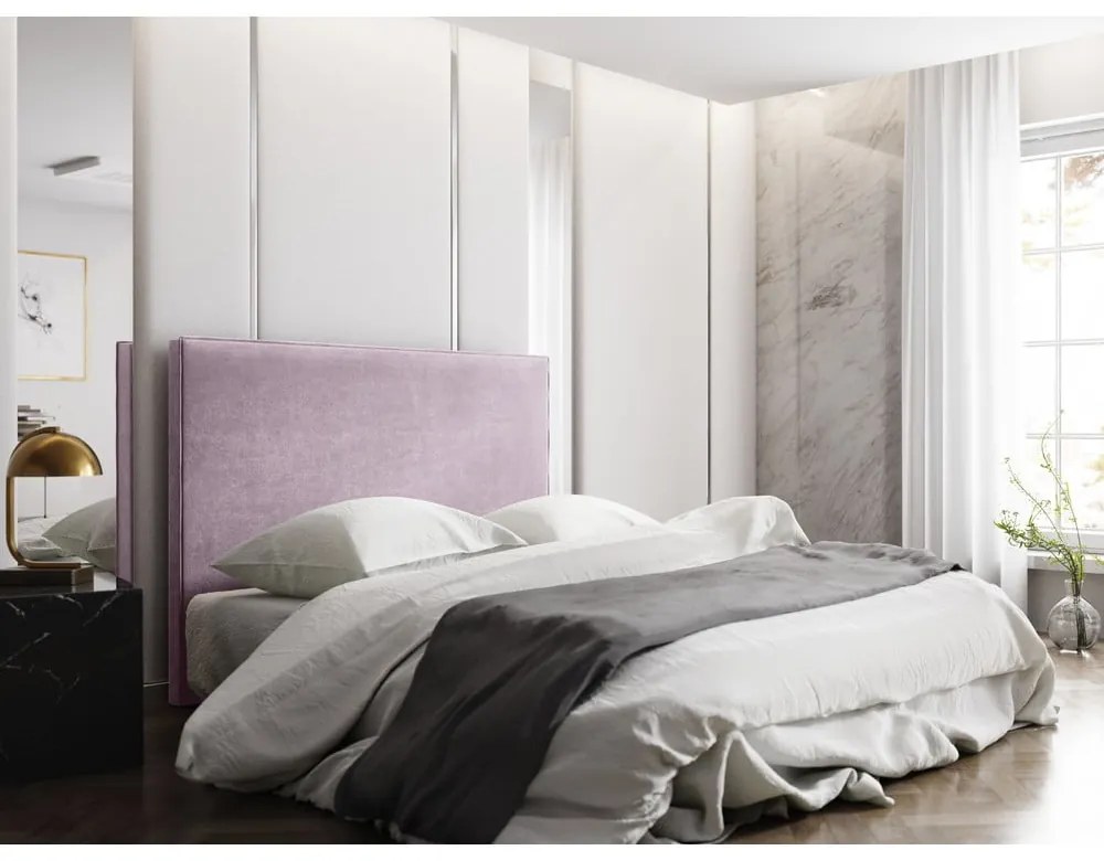 Jasnoróżowy zagłówek 200x120 cm Natalia – Milo Casa